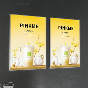 Siêu mỏng <span class=keywords><strong>LED</strong></span> hộp đèn nhà Hàng quảng cáo được bán nhiều nhất A2 mô hình tùy chỉnh hình dạng kích thước A4 Made nhôm thép Glass Menu hiển thị - Product Image 1