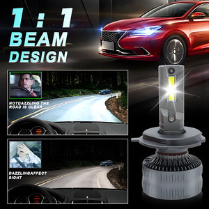 Ampoules de phare LED pour voiture LELANPU, 12V COB Lumen, clignotantes, télécommandées, trois couleurs, G36, pour BMW - Product Image 2