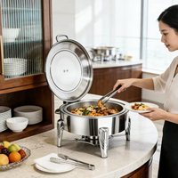 Bac chauffe-plats en acier inoxydable pour buffet, bac isotherme commercial pour la restauration, les hôtels, personnalisable