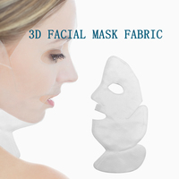 Masque facial 3D anti-graisse 40 g/m² en tissu polyester viscose avec attaches auriculaires, modèle CP3DZ pour visage et cou