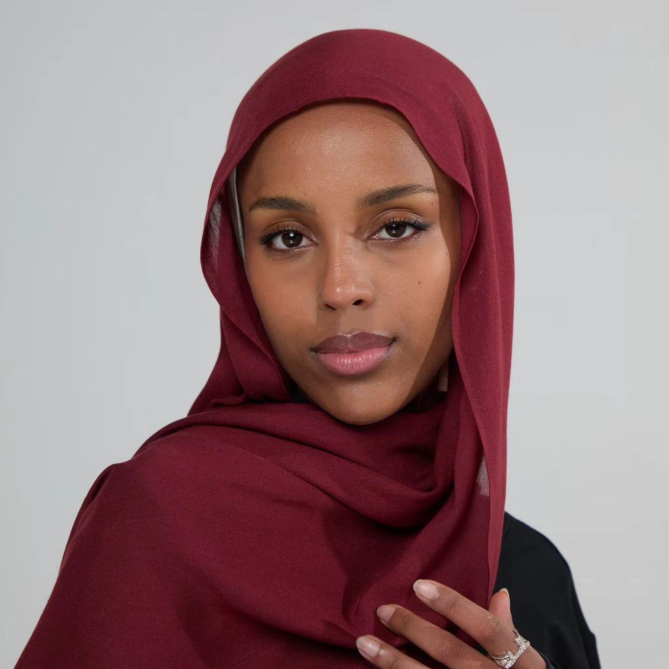 maroon shawl wrap
