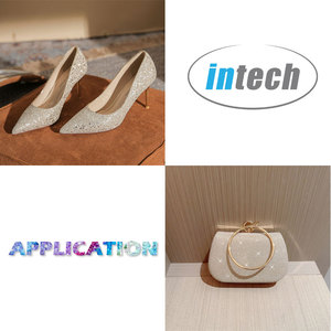 Sequins Leather <strong>Glitter</strong> Fabric 3D Iridescent TPU Faux Leather PU Artificial Leather <strong>for</strong> <strong>Women</strong> <strong>Shoes</strong> - Product Image 6