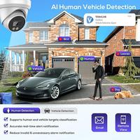 Caméra IP PoE Vikylin 6MP/8MP 4K avec détection IA des personnes/véhicules et dissuasion active, audio bidirectionnel