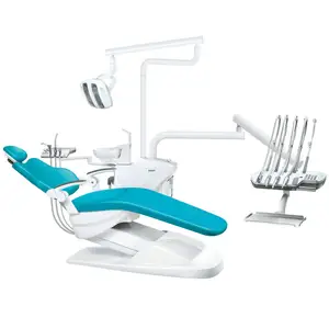Distributori di reclutamento di fabbrica dentale nuova unità di poltrona odontoiatrica di Design di lusso con vassoio per strumenti montato in alto