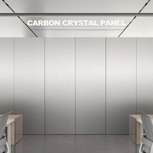 Tối thiểu được thiết kế PVC Panel tường trang trí nội thất tre bảng tường than với kim loại carbon tấm tính năng chống thấm nước - Product Image 2