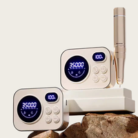 Prix Usine 811 Ponceuse à Ongles Rechargeable 35000 tr/min, Outil Professionnel Puissant avec Balais en Carbone pour Salon de Manucure et Gel