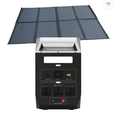 Portable 220V Battery Power Station Solar Generator Kit Dc/Ac 1000W Banks 2000W