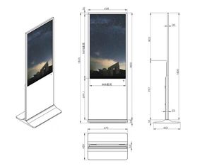 43 50 55 65 75 <span class=keywords><strong>inch</strong></span> 4K <span class=keywords><strong>LCD</strong></span> trong nhà dọc kỹ thuật số kiosk màn hình cảm ứng Totem tầng thường vụ kỹ thuật số biển quảng cáo hiển thị - Product Image 6