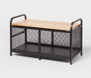 ブラックフローラルメタルベンチ ブラックフローラルメタルベンチ