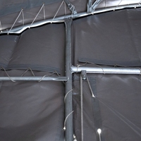 Auvent de toit en PVC pour conteneur industriel, tente de stockage étanche pour conteneur maritime, entrepôt