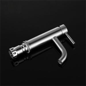 Stainless Steel Basin Faucet Single Handle 1.5gpm <b>Deck</b> Mounted Single Hole Ceramic Valve Core - Product Image 3