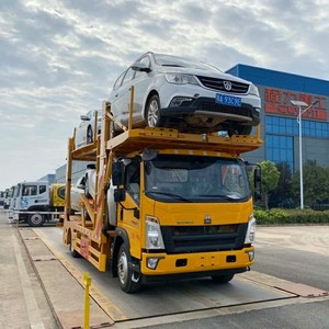 Camión de Transporte de Autos Pequeño de Buena Calidad, Marca HOWO, Doble Plataforma, 2 Ejes, Transportador de 4 Autos en Venta - Product Image 6