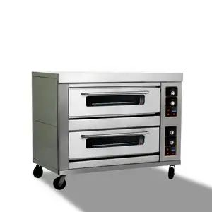Oven kue elektroda besar listrik mobil kapasitas besar otomatis piring panggang roti industri komersial Oven untuk memanggang