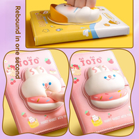 Carnet de décompression super mignon pour étudiants et enfants, couverture en papier avec motif de fille en dessin animé, journal intime