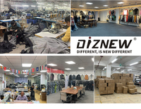 DiZNEW 2025 Jeans en denim Hip-hop avec plusieurs poches Design utilitaire multi-poches personnalisé avec fermetures à rabat renforcées
