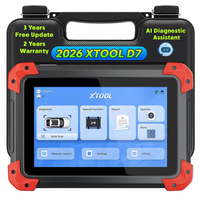 Herramienta de Diagnóstico Automotriz Bidireccional XTOOL D7, Programador de Llaves OBD2, Escáner para Todas las Marcas de Autos, Disponible en Almacén de EE. UU.