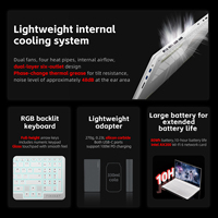 PC Portable Gaming Haute Qualité Tout Neuf Firebat Huan 16 Air avec Processeur AMD R7 8745HS et Carte Graphique RTX 4060 8 Go