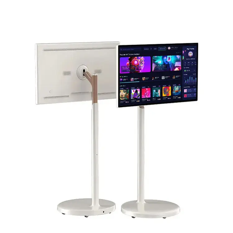 Smart TV portatile 32 pollici Monitor Touch Screen visualizza batteria-power Android Stand By Me display LCD per lo studio Live streaming