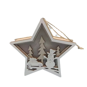 La stella a cinque punte <span class=keywords><strong>di</strong></span> <span class=keywords><strong>capodanno</strong></span> ha condotto ornamenti luminosi colorati decorazioni per l'atmosfera dell'albero <span class=keywords><strong>di</strong></span> Natale piccoli giocattoli statuetta <span class=keywords><strong>di</strong></span> natale - Product Image 5