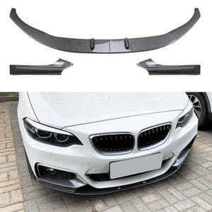 Bmw 2 Series F22 F23 Front Lip Splitter Carbon Fiber Texture Piano Black 2015-2019 M Sport Style - Product Image 1