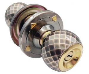 Cerradura de Puerta Interior Esférica de Diseño Moderno de Aleación de Zinc Bronceado para Baño y Dormitorio con Funciones de Llave - Product Image 6