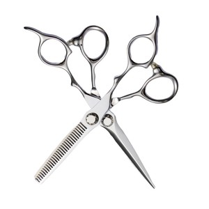 Hairdressing Scissors Set 6 Inch Stainless Steel Salon Grade Thinning Shears Hair Cutting Tools - Product Image 1