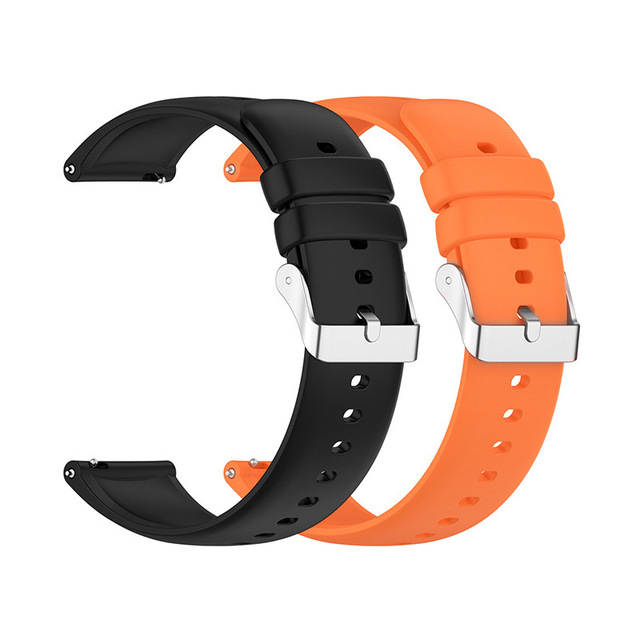 Silicone Watch Strap 16mm 18mm 20mm 22mm 24mm Sport Quick Release Rubber Band Replacement Belt for Watch3 Watch4 Watch5
