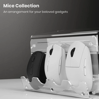 Support de Rangement pour Clavier et Souris en Acrylique Personnalisé en Usine, Organisateur de Bureau à 3 Niveaux, Présentoir pour Clavier, Support pour Clavier de Jeu