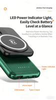 Batterie externe ultra-fine avec logo personnalisé, mini-batterie externe sans fil pour iPhone, électronique, nouveauté 2025