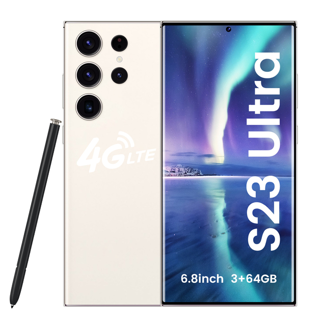 S23 Ultra 6.8inch 3GB+64GB Phone 4G 5G Network with Dual Sim Big Screen Smartphone Android8.1 Mobile Phone