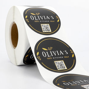 طباعة شخصية بأطعمة مقاومة للماء من رقائق الذهب مستديرة مع Qr - Product Image 4