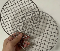 Grille de cuisson réutilisable en acier inoxydable pour barbecue au charbon ou au gaz