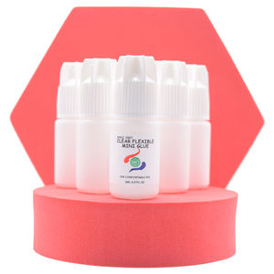 Très populaire Prix de gros Coréen 10 ml Marque privée ISO9001 Colle d'extension de cils flexible transparente - Product Image 1