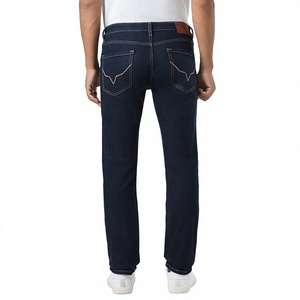 <b>Men's</b> Durable Hip Hop <b>Jeans</b> Vintage Straight Knitted Denim Casual Street Design Autumn Summer Winter Wholesale OEM Bulk - Product Image 5