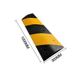 Tope de velocidad portátil de tráfico a la venta Calzada flexible Negro/Amarillo Caucho Industrial Road Bump Speed Hump Tire <span class=keywords><strong>Killer</strong></span> - Product Image 6