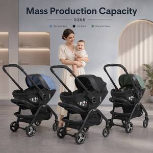 Système de voyage luxueux combiné, siège auto, <span class=keywords><strong>poussette</strong></span>, cadre en aluminium, pliage facile, <span class=keywords><strong>poussette</strong></span> paysage, porte-bébé pour nourrissons et enfants - Product Image 1