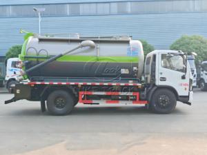 Camión Cisterna de Vacío Dongfeng F7 de 2 Ejes, 170HP, Tanque de 10-12m³, Puerta Trasera Hidráulica, Lavado a Alta Presión y Succión por Vacío, LHD/RHD - Product Image 2