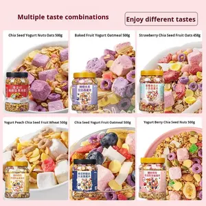 Nutriente sostitutivo del pasto completo istantaneo a basso contenuto di grassi 500g di cereali per la colazione al forno per adulti pronti da mangiare - Product Image 3