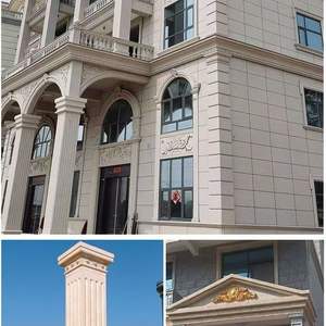 <b>Plastic</b> Building Materials Concrete Roman Pillar Mold with Spiral Lines Concrete Molds for Garden Ornaments Diameter 25 cm - Product Image 4