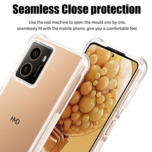 Étuis de téléphone antichoc clair Ultra mince couverture en TPU souple Anti-chute <span class=keywords><strong>Smartphone</strong></span> couverture arrière pour HMD Pulse Plus - Product Image 3