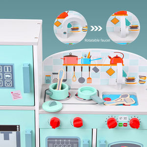 Jeu <span class=keywords><strong>de</strong></span> <span class=keywords><strong>cuisine</strong></span> pour enfants, Mini réfrigérateur vert <span class=keywords><strong>cuisine</strong></span> enfants jouets <span class=keywords><strong>de</strong></span> <span class=keywords><strong>cuisine</strong></span> en bois - Product Image 6