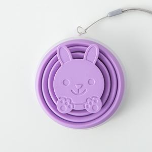 Vente en gros de tasses à café pliables multifonctionnelles en forme de lapin, réutilisables, respectueuses de l'environnement, pour les voyages - Product Image 6