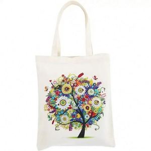 High Quality Custom <b>Canvas</b> Tote Bag with Zipper and Pocket Custom Printed Logo Full Color Medium Size - Product Image 1