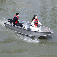 Bateau à rames personnalisé de 11 pieds en aluminium standard australien de la série K soudé en V profond 1.5mm bateau de surf 2 pièces approuvé CE en vente