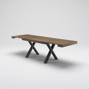 โต๊ะรับประทานอาหารทรงสี่เหลี่ยมผืนผ้าขยายได้เฟอร์นิเจอร์ในบ้านสไตล์อิตาลีร่วมสมัย - Product Image 1