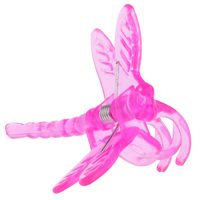 Clips de soutien pour plantes de jardin en plastique coloré en gros, libellules, papillons, petites orchidées