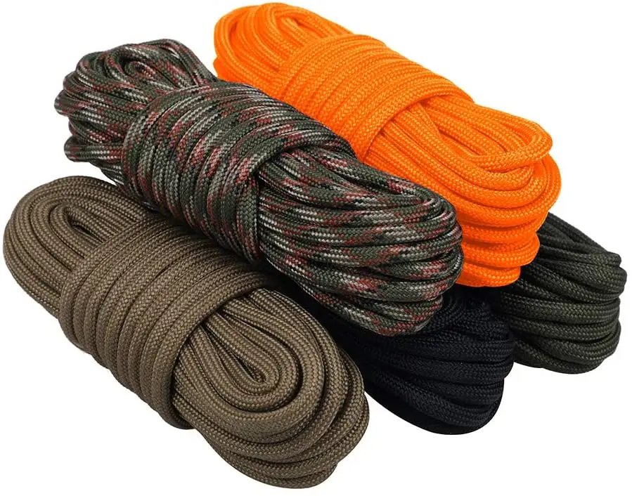 Top Quality Of 3mm/4mm Outdoor Parachute Cord Lanyard 7 Strands Core Nylon Cord 550 Para Cord