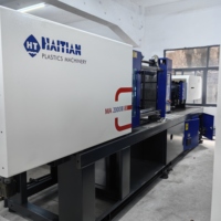 Machine de moulage par injection horizontale de PVC à pompe à vis hydraulique de 200 tonnes, modèle d'occasion Haitian Precision Mars MA2000III, à économie d'énergie