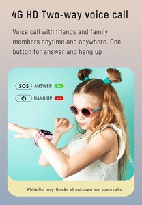 שעון חכם 5G/4G GPS לילדים וקשישים עם אזעקת SOS, שיחות דו-כיווניות, וידאו צ'אט, WhatsApp, פייסבוק, טיקטוק, לגילאי 3-15, מתנה - Product Image 2