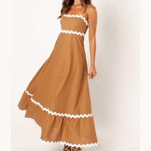 2024 Câu Lạc Bộ Nữ, trang phục váy không tay Vòng cổ chặt chẽ in mini ăn mặc thanh lịch mùa Hè Dresses đối với phụ nữ/ - Product Image 6